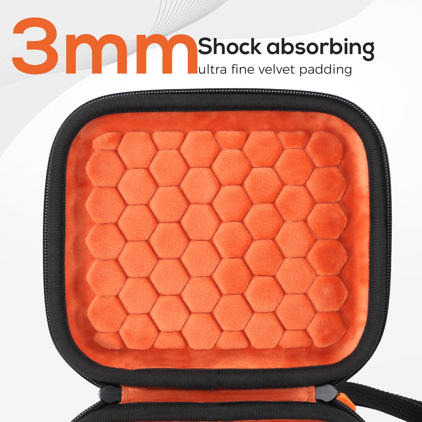 ProCase DJI Neo Carrying Case – Hard Shell Shockproof Travel Case (Orange/Black)