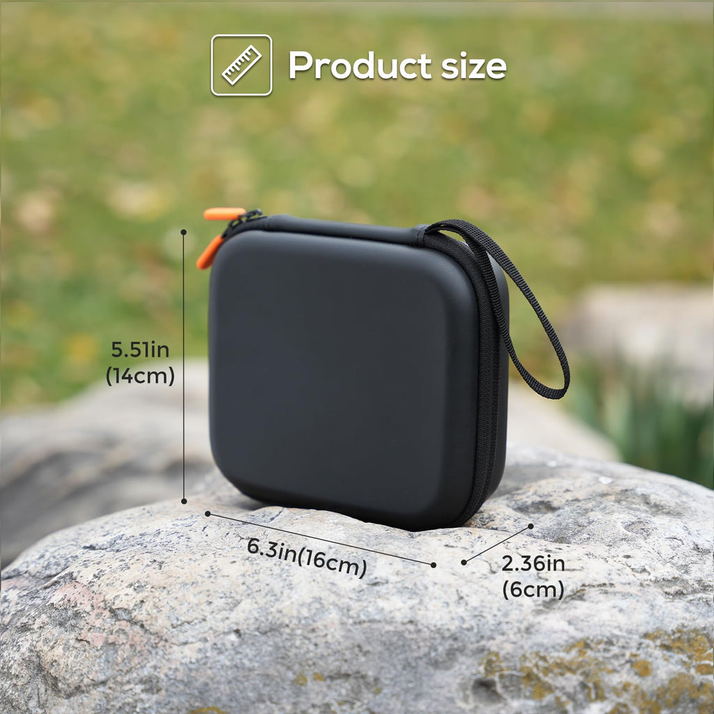 ProCase DJI Neo Carrying Case – Hard Shell Shockproof Travel Case (Orange/Black)