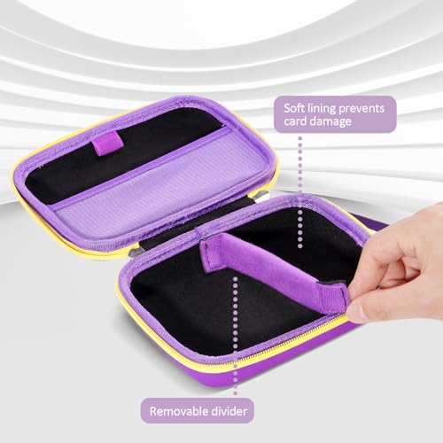 ProCase Hard Card Case for 300+ Cards – Purple EVA Travel Storage for UNO, Five Crowns, and More (Case Only)