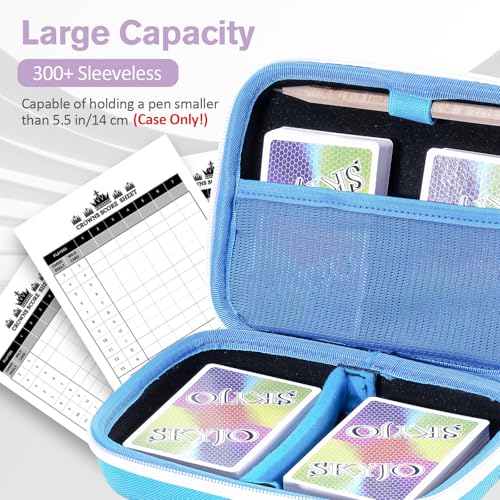 ProCase Hard Card Game Carrying Case for 300+ Cards, Blue