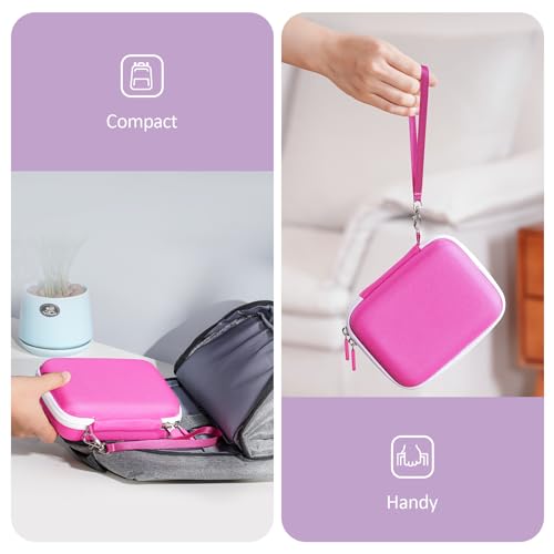 ProCase Pink Card Case – Holds 300+ Game Cards, Hard EVA Travel Storage Box with Pen Slot