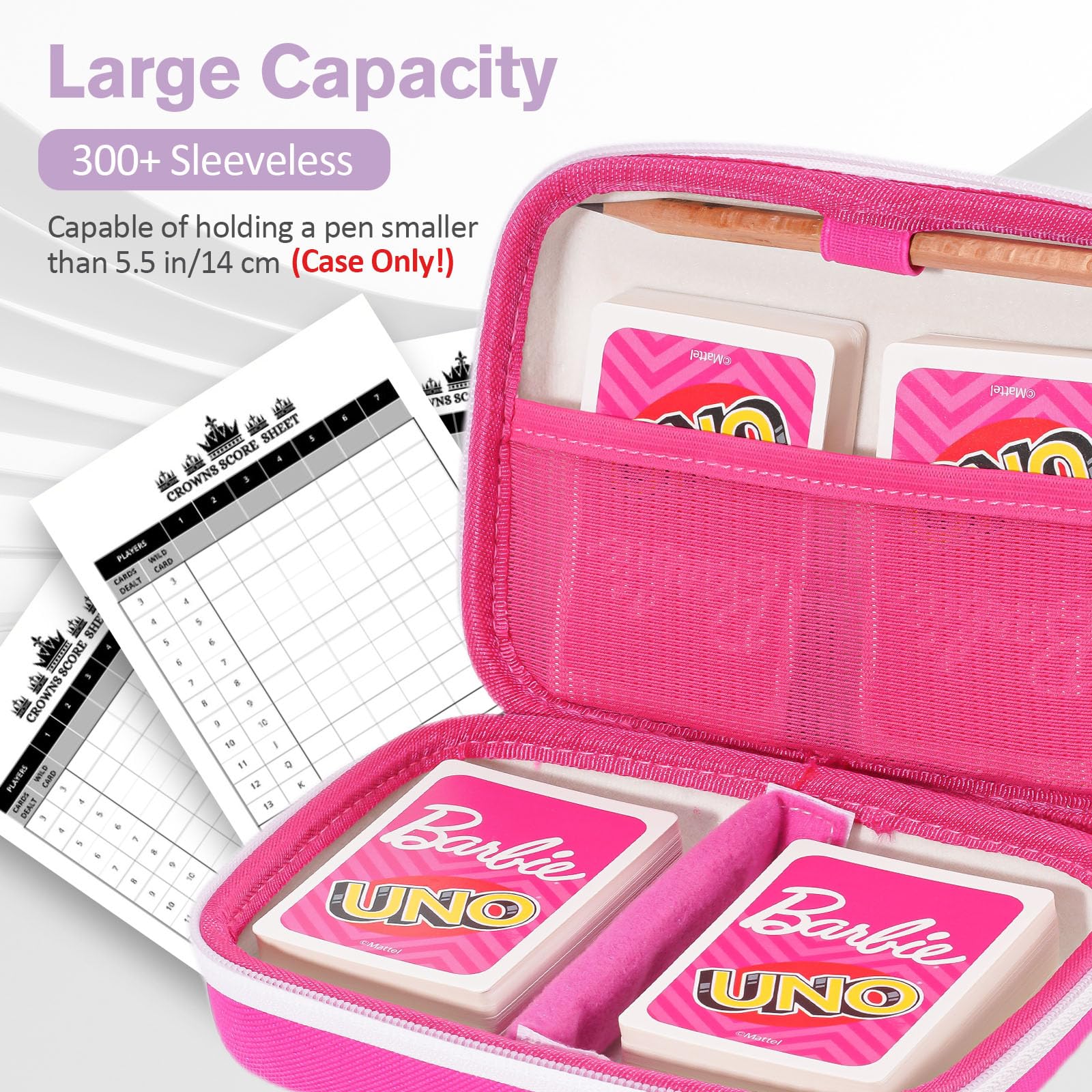 ProCase Pink Card Case – Holds 300+ Game Cards, Hard EVA Travel Storage Box with Pen Slot