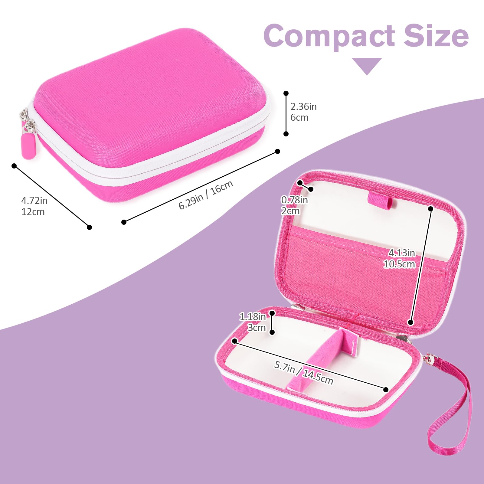 ProCase Pink Card Case – Holds 300+ Game Cards, Hard EVA Travel Storage Box with Pen Slot