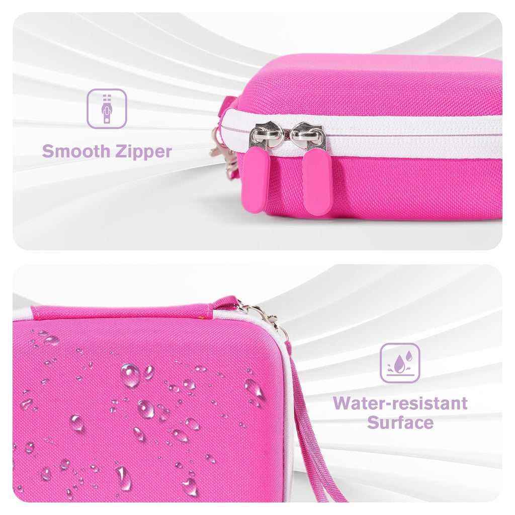 ProCase Pink Card Case – Holds 300+ Game Cards, Hard EVA Travel Storage Box with Pen Slot