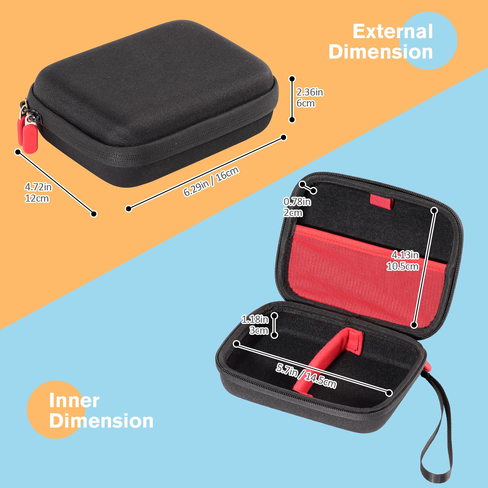 ProCase Trading Card Case, Hard EVA Carrying Box for 300+ Cards, Black
