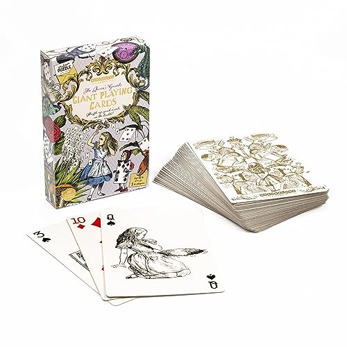 Professor Puzzle Queen's Guard Giant Playing Cards – Alice in Wonderland Jumbo Deck