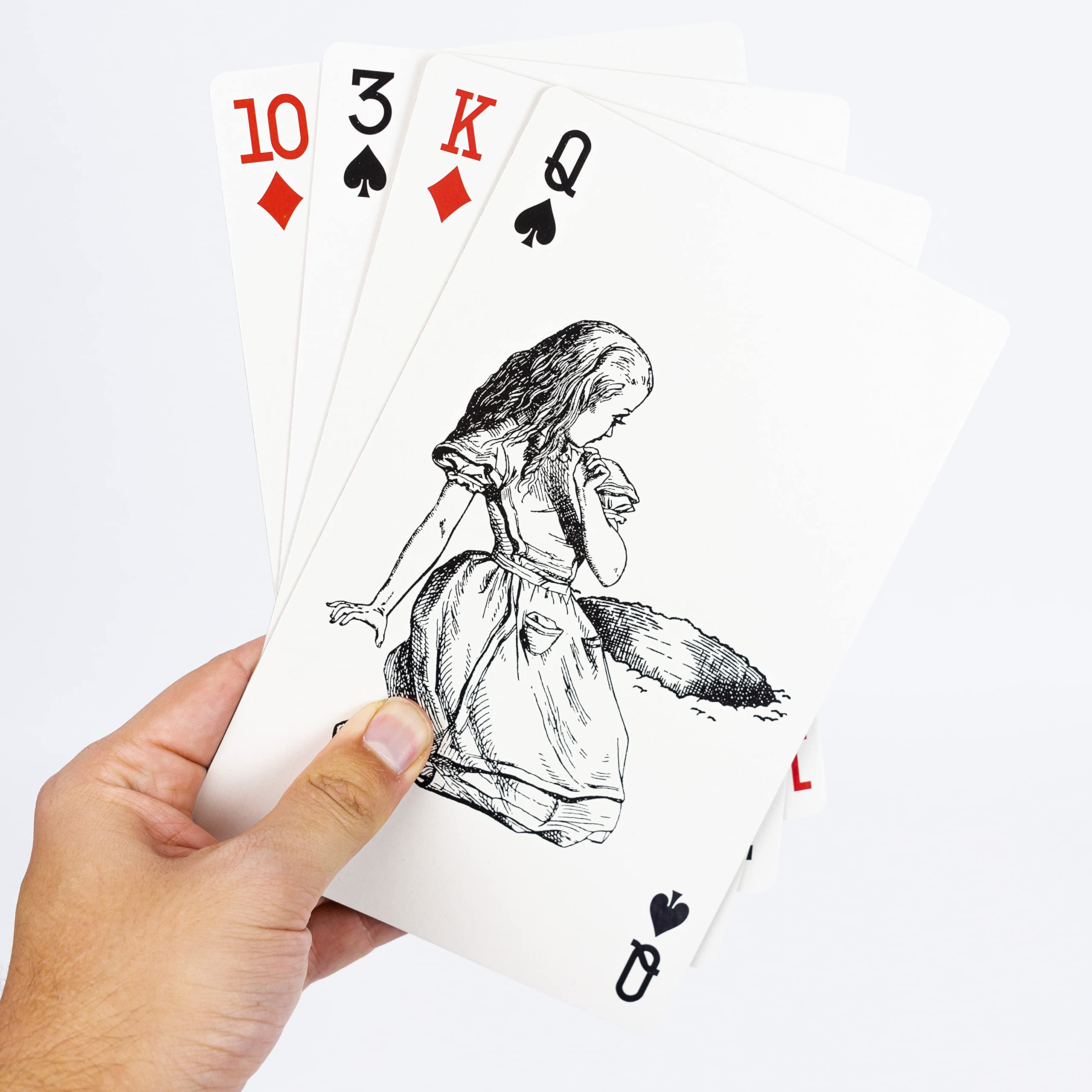 Professor Puzzle Queen's Guard Giant Playing Cards – Alice in Wonderland Jumbo Deck