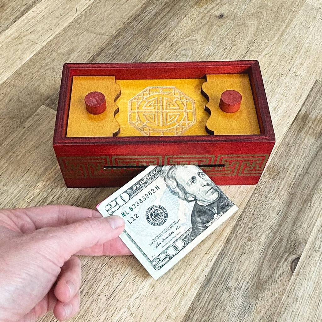 Project Genius Emperor’s Chest Wooden Puzzle Box – Hidden Compartment for Gift Cards and Cash – Brain Teaser for Ages 8+