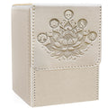 PROMAXIBINDER MTG Commander Deck Box – Holds 100+ Cards, Magnetic Closure, PU Leather, Grey