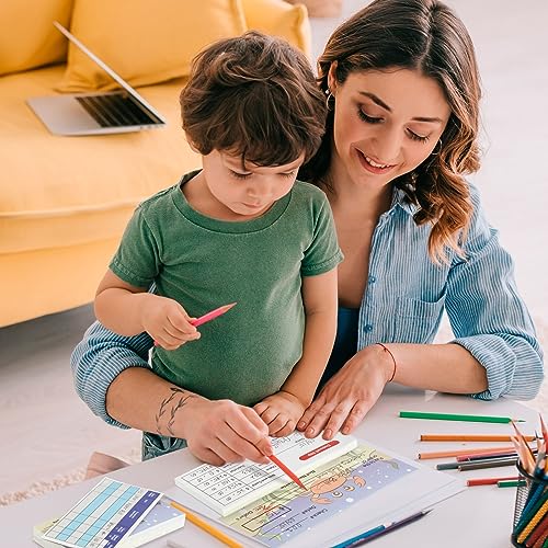Prop Money Checkbook Set - Sea Animal Theme Fake Checks for Kids - Financial Literacy Homeschool Math Manipulatives - 150 Sheets