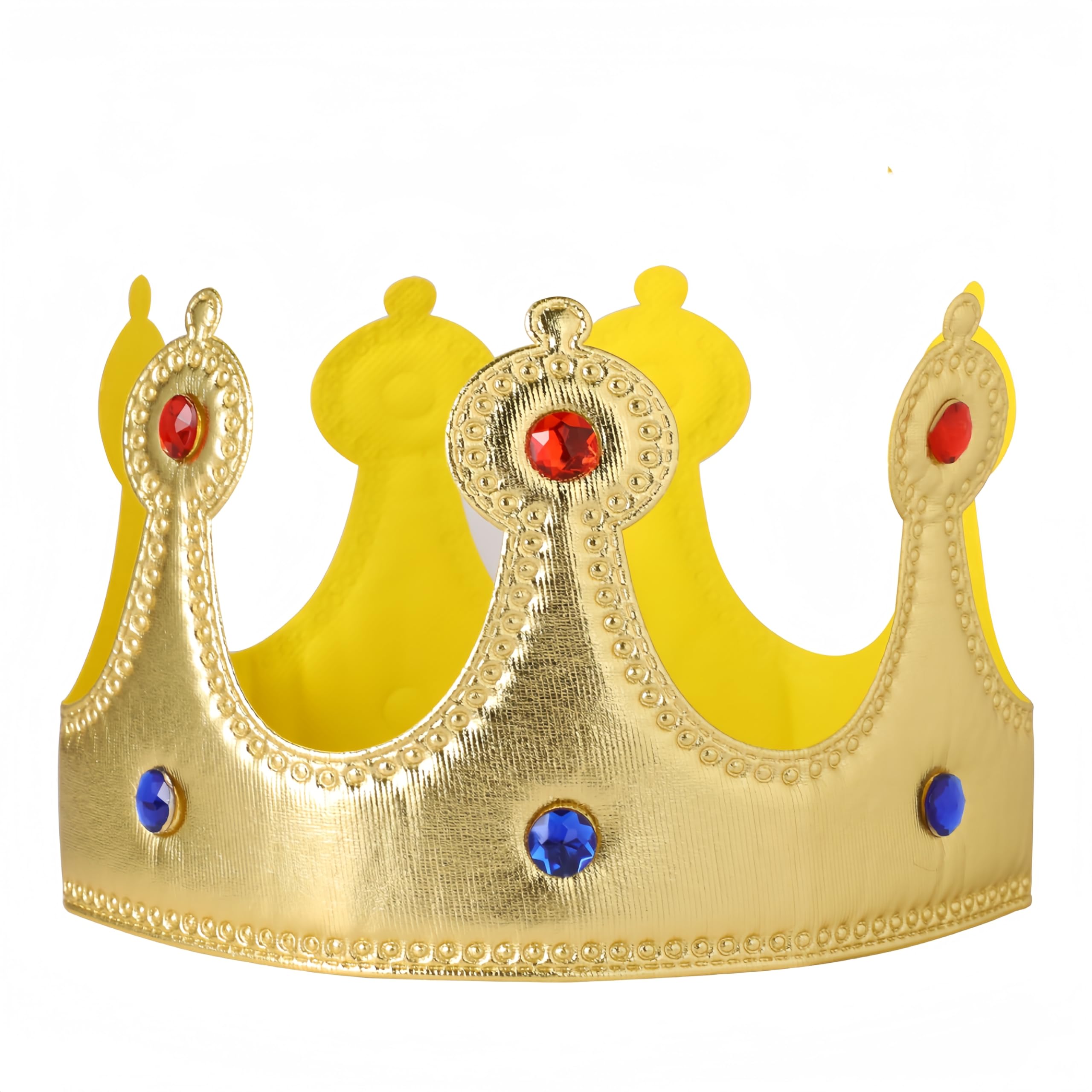 Proumhang Kids King Cape and Crown Set – 80cm Royal Prince Cloak for Boys Girls, Coronation Costume