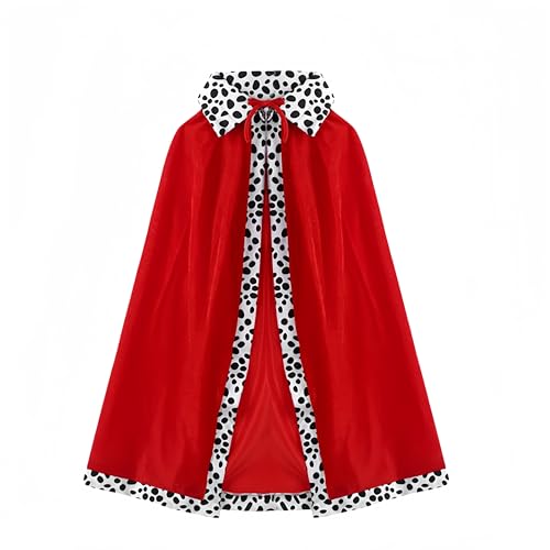 Proumhang Kids King Cape & Crown Set – 80cm Royal Cloak for Boys and Girls