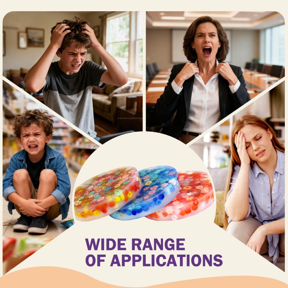 Prybaw Picky Pads 3-Pack – Sensory Fidget Toy for Anxiety, ADHD, Stress Relief, Calming Tool for Kids & Adults