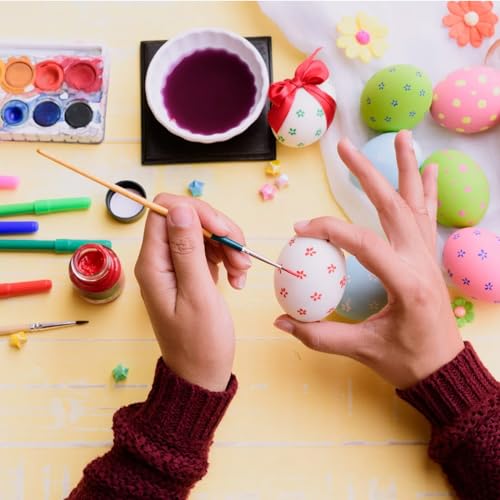 Pseutio 12 Brown Wooden Eggs – Realistic 2.4-Inch Faux Eggs for DIY Crafts, Easter Decorations, and Hen Training