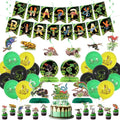 PTECDROTS Reptile Party Decorations – 42-Piece Set with Balloons, Banner, Cake Topper & Centerpieces