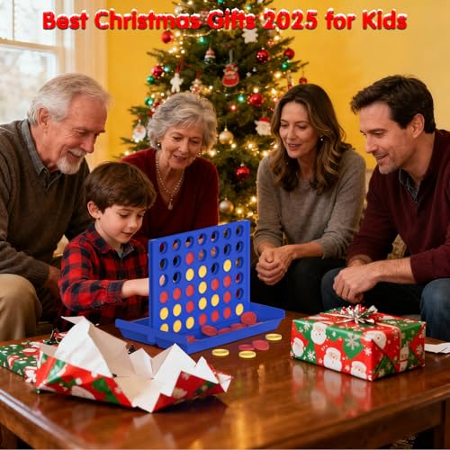 Pup Go Big Size 4 in a Row Game for Kids Ages 3+ | Foldable Tabletop Board Game with 6 Spare Discs | Indoor & Outdoor Family Fun