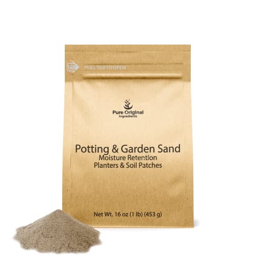 Pure Original Ingredients Potting & Garden Sand - 1 lb (16 oz) Washed & Screened for Moisture Retention