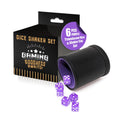 Purple Dice Shaker Cup with 6 Matching Translucent Dice – Harbor Loot