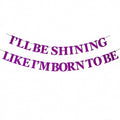 Purple Glitter Banner with Empowering Quote – CHOOSE-IT Party Decor
