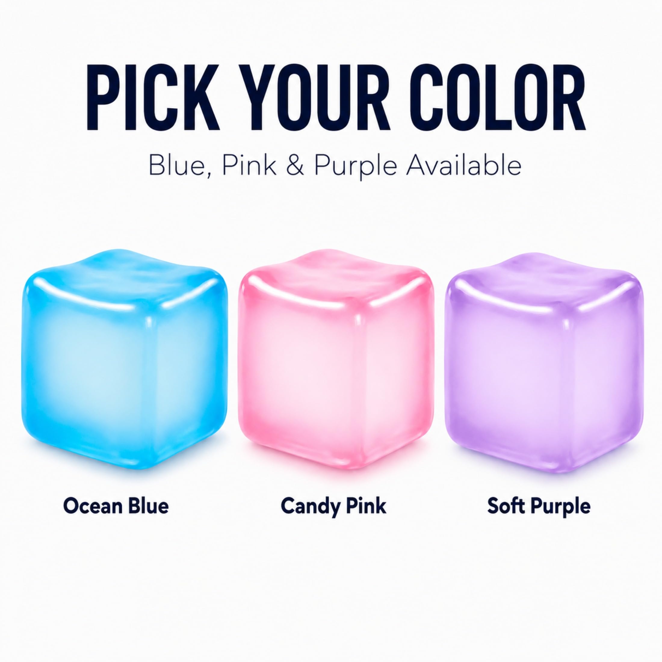 Purple Ice Cube Squishy Fidget Toy – Slow-Rising Sensory Stress Cube for Focus and Calm