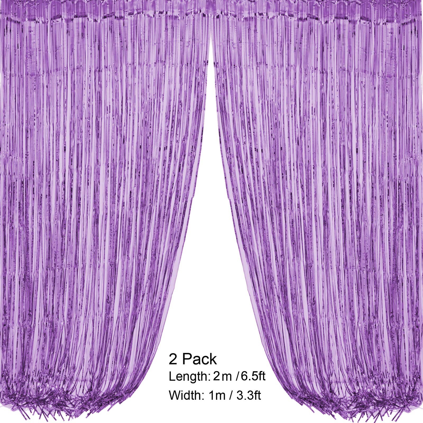 Purple Party Decorations Set – Birthday Banner, Curtains, Pompoms, Fans, Garland & Balloons