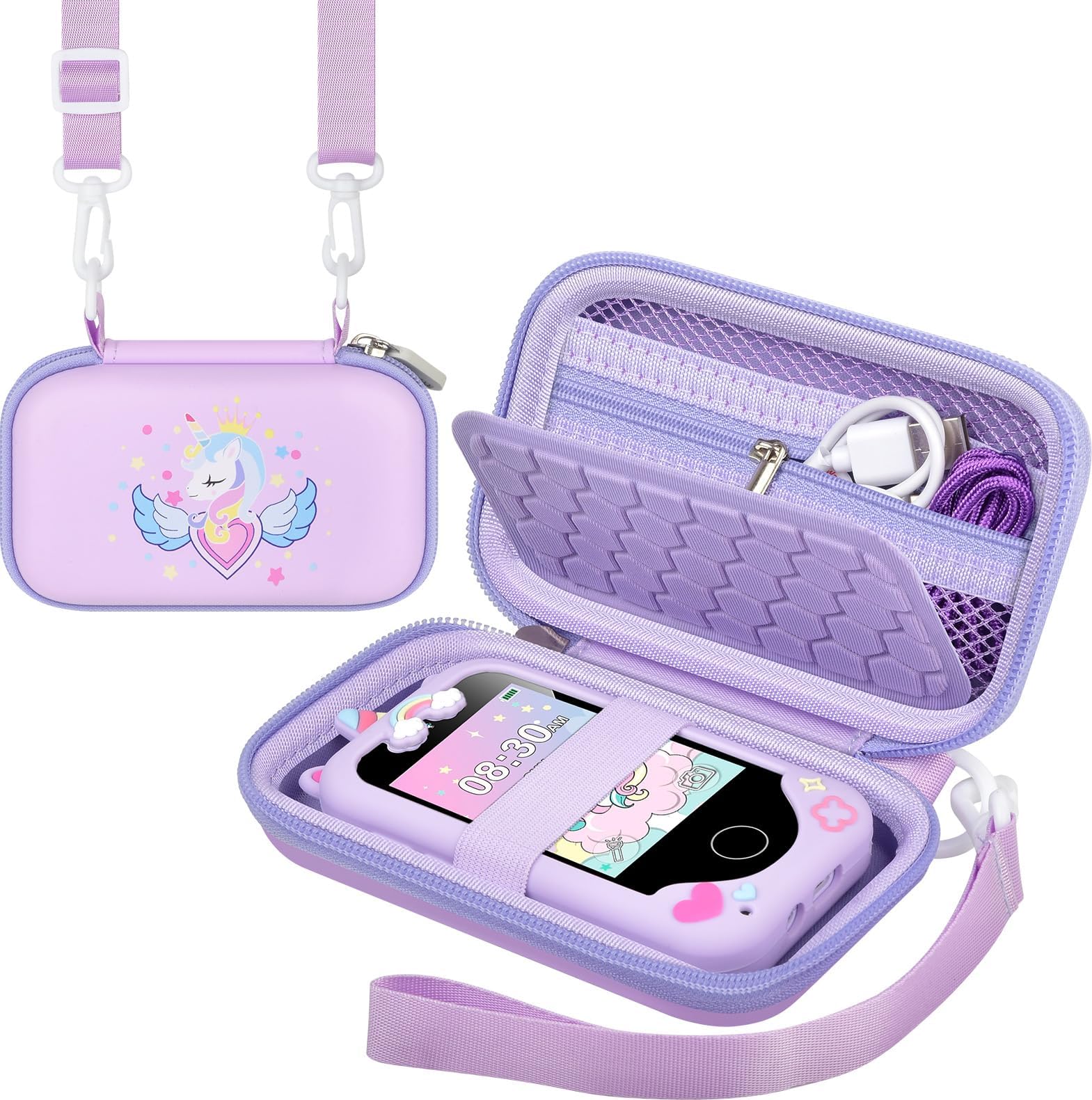 Purple Pony Kids Toy Phone Case - Compatible with KOKODI, Luoba, Yosfeng & More