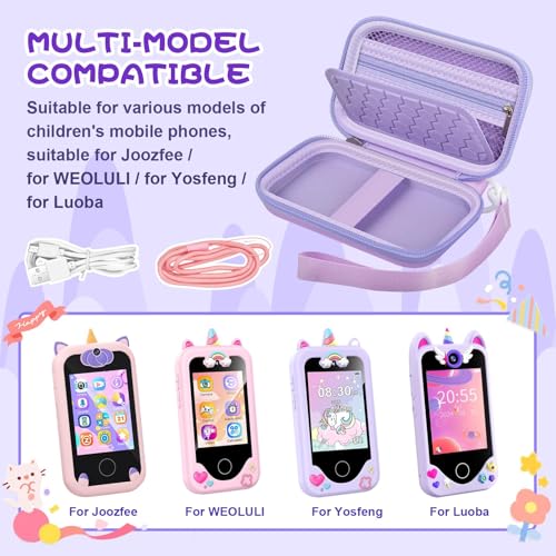 Purple Pony Kids Toy Phone Case - Compatible with KOKODI, Luoba, Yosfeng & More