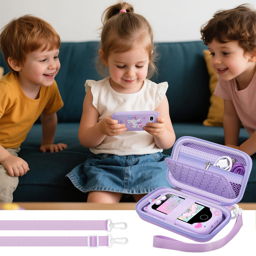 Purple Pony Kids Toy Phone Case - Compatible with KOKODI, Luoba, Yosfeng & More