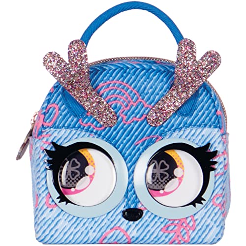 Purse Pets Micros Denim Deerie Mini Purse with Eye Roll Feature for Kids