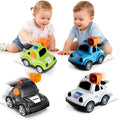Push-and-Go Police Car Toy for Toddlers 1-3 – Friction Powered, No Batteries Needed