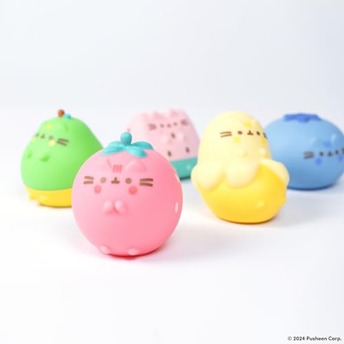 Pusheen Fruits Series Blind Capsule Squishy Toy – Water-Filled Stress Relief (1 Random Design)