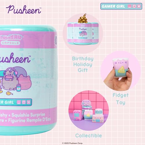 Pusheen Gamer Girl Squishy Blind Box - 5 Designs Collectible Figure