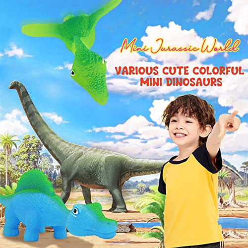 Pushmick 30-Pack Dinosaur Finger Slingshot Toys – Soft TPR Catapult Toys for Party Favors and Flying Games