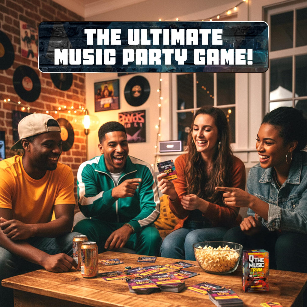 Q The Music Hip Hop & R&B Edition – 90s & 2000s Music Trivia Card Game for Adults and Families