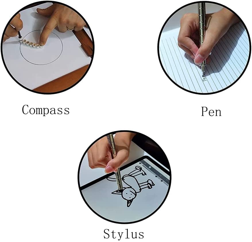 QAQcew Magnetic Fidget Pen – Deformation Stress Relief Toy for Teens and Adults (Black)