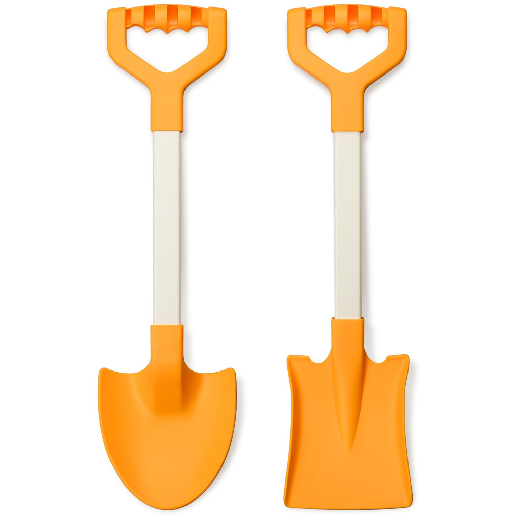 QINGLER 20-Inch Kids Sand Shovels (2-Pack) – Heavy Duty Plastic Beach Toys for Digging in Sand, Snow, or Garden