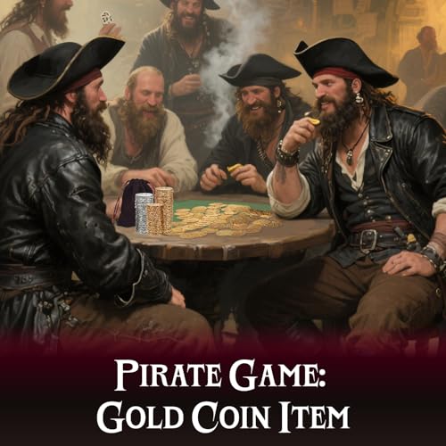QPCOS 35-Piece Gold Metal Pirate Coins – 1.18" Spanish Doubloon Replicas for Board Games, Cosplay & Treasure Chests