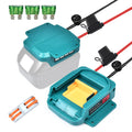 QSDXNYDC Power Wheel Battery Adapter for Makita 18V LXT Batteries with Fuse & Switch, 14 AWG Wire for DIY Toys, Robotics, RC Car & Truck