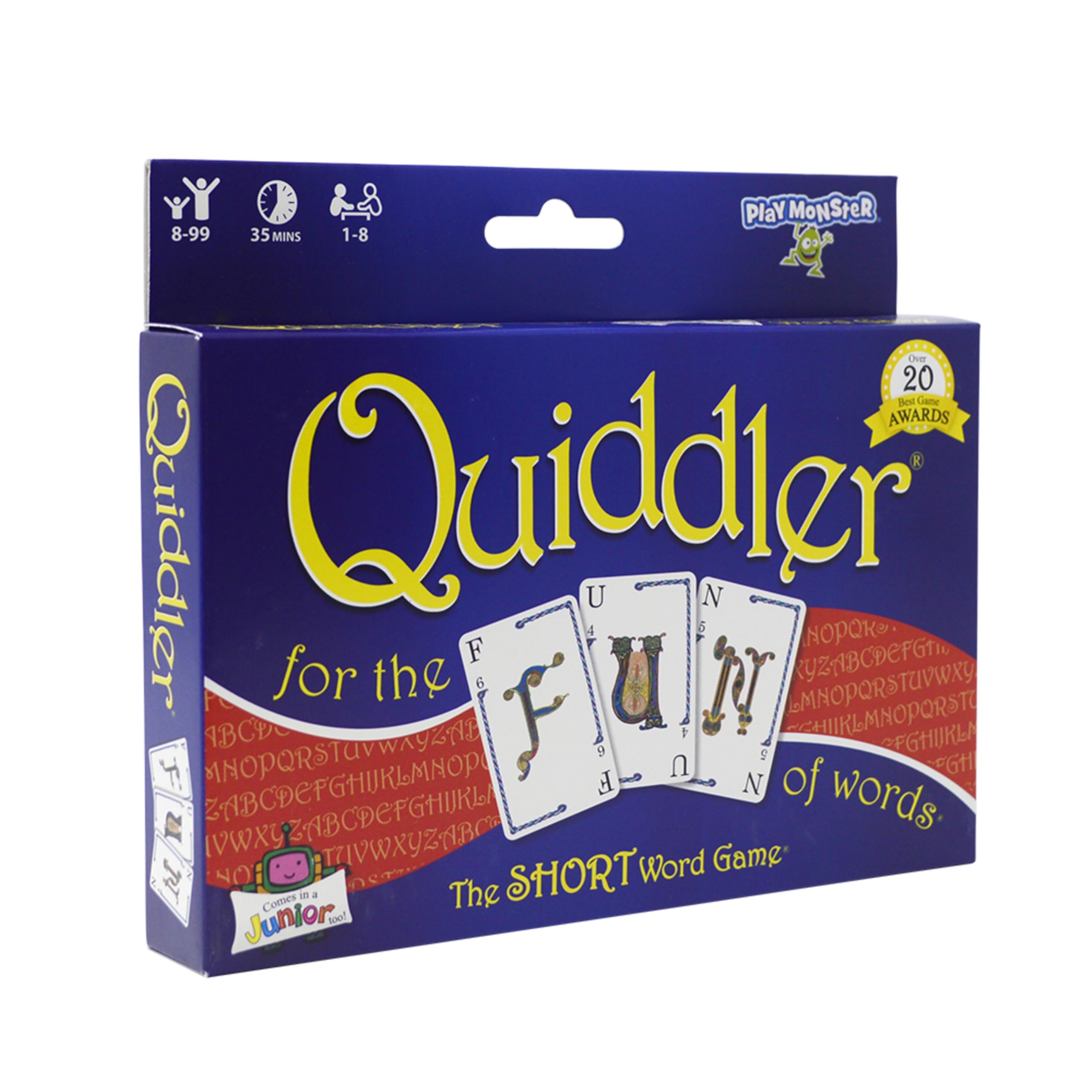 Quiddler Word Card Game – Educational Family Game for Kids and Adults, Ages 8+