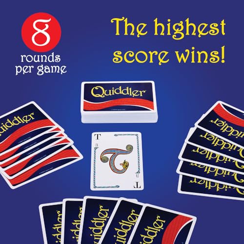 Quiddler Word Card Game – Educational Family Game for Kids and Adults, Ages 8+