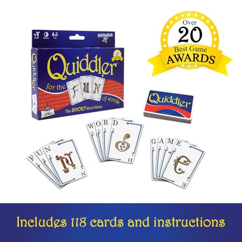 Quiddler Word Card Game – Educational Family Game for Kids and Adults, Ages 8+