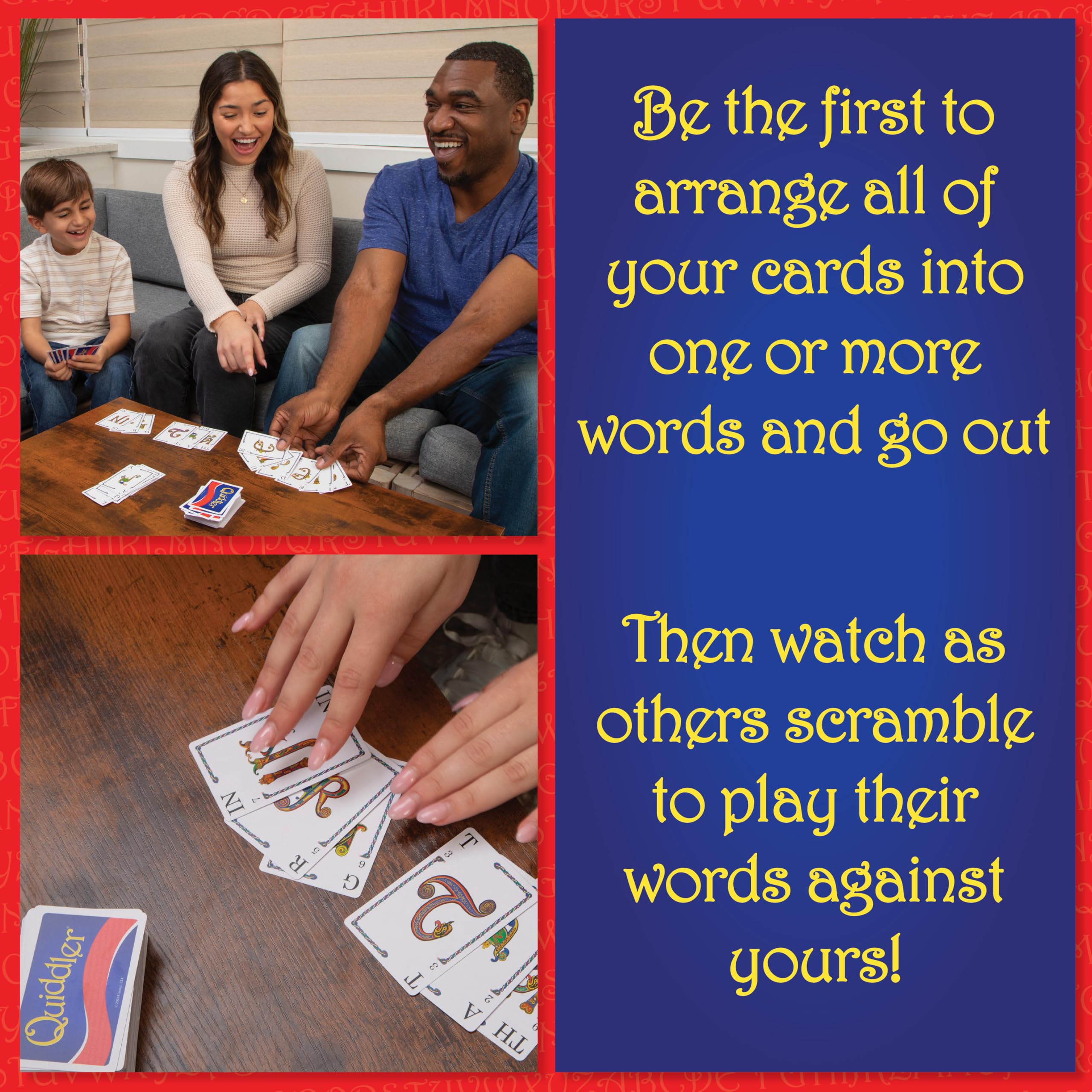 Quiddler Word Card Game – Educational Family Game for Kids and Adults, Ages 8+