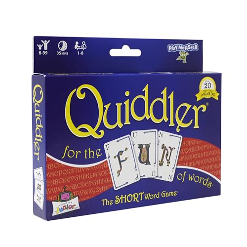 Quiddler Word Card Game – Educational Family Game for Kids and Adults, Ages 8+