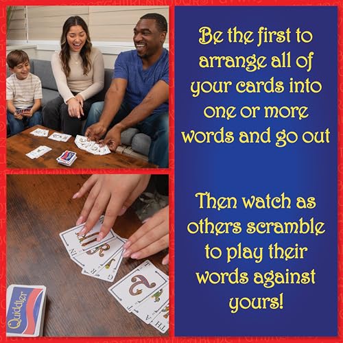 Quiddler Word Card Game – Educational Family Game for Kids and Adults, Ages 8+