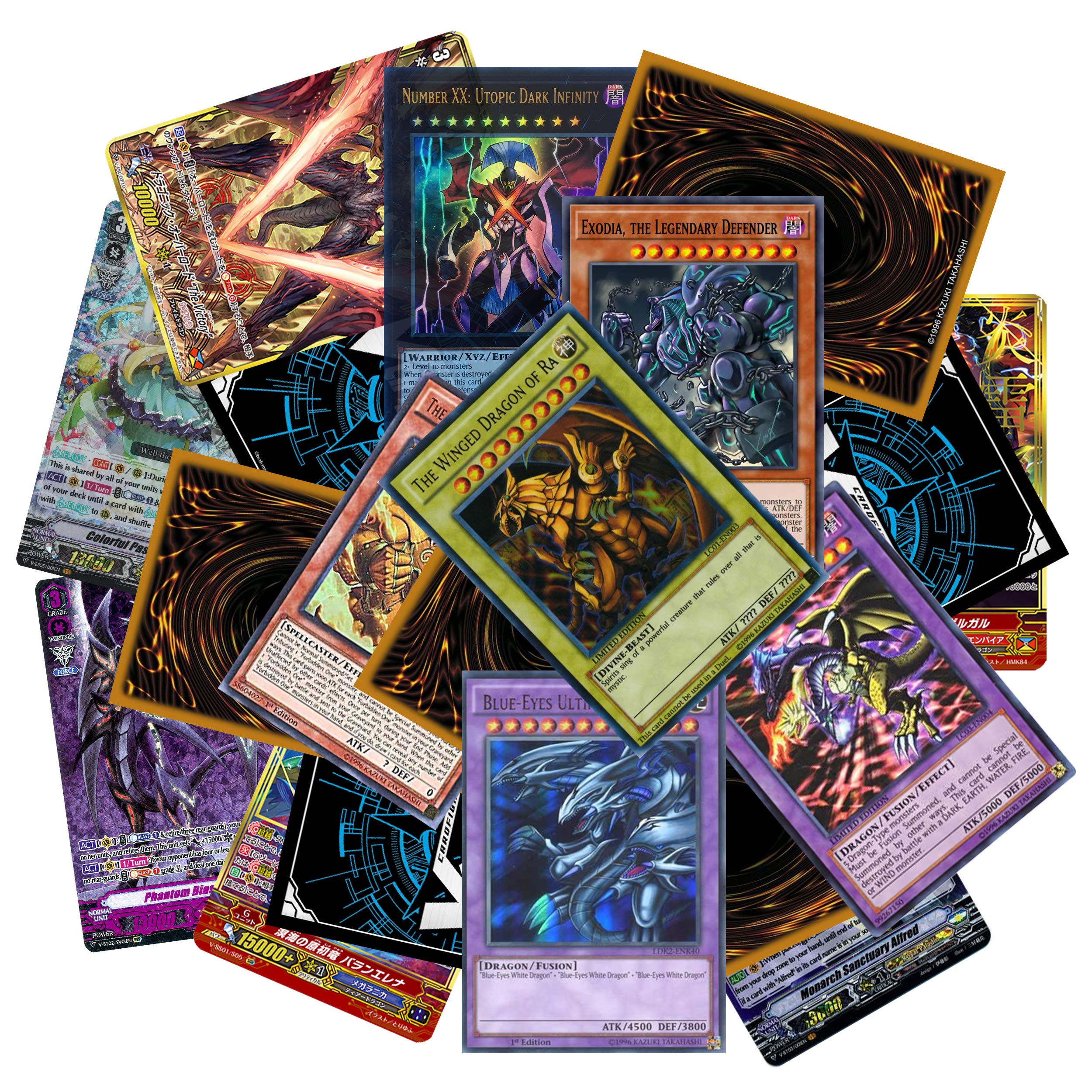 Quiver Time Apollo Clear Card Sleeves (200 Pack) - 62x89mm - Perfect for Yu-Gi-Oh, Vanguard & K-pop Photocards