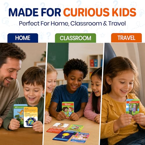 QUOKKA 101 WHY Card Games for Kids Ages 4-8 – Flash Cards with Simple Explanations & Fun Facts – Educational Games About Science, Nature, Space, Body Topics – Family and Classroom Activity