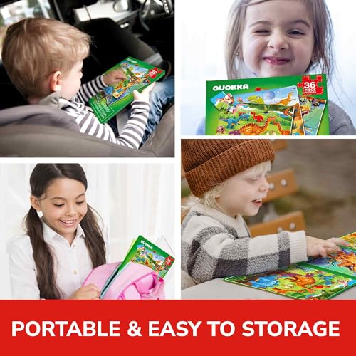 QUOKKA Magnetic Puzzle Book – 36-Piece Sudoku & Animal Magnets – Travel Toy for Kids Ages 3-5 – Screen-Free Road Trip Games