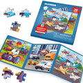 QUOKKA Magnetic Puzzle Book for Toddlers – 30+ Animal Magnets, Travel-Friendly 3-Panel Play Scene, Ages 3-6