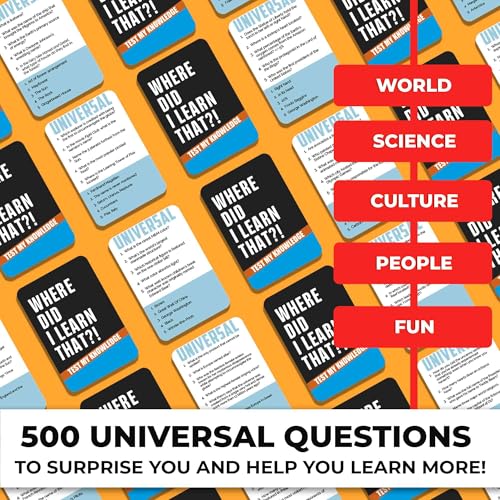 QUOKKA Trivia Card Game: 500 Questions for Adults, Teens, and Family Game Night