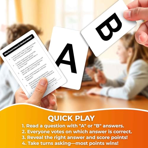 QUOKKA Who Knows Culture and Literature Better? – Educational Card Game with 500+ Trivia Questions for Kids and Adults